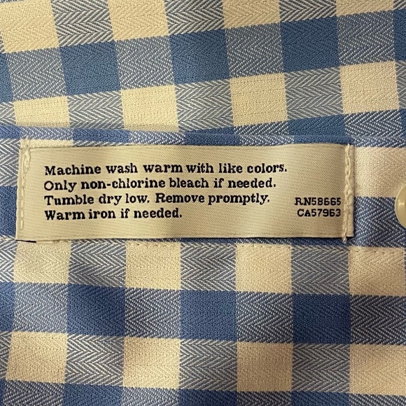 Nordstrom Men’s Button Down Long Sleeve Shirt Trim Fit Neck 16.5/36-37 - Picture 4 of 4